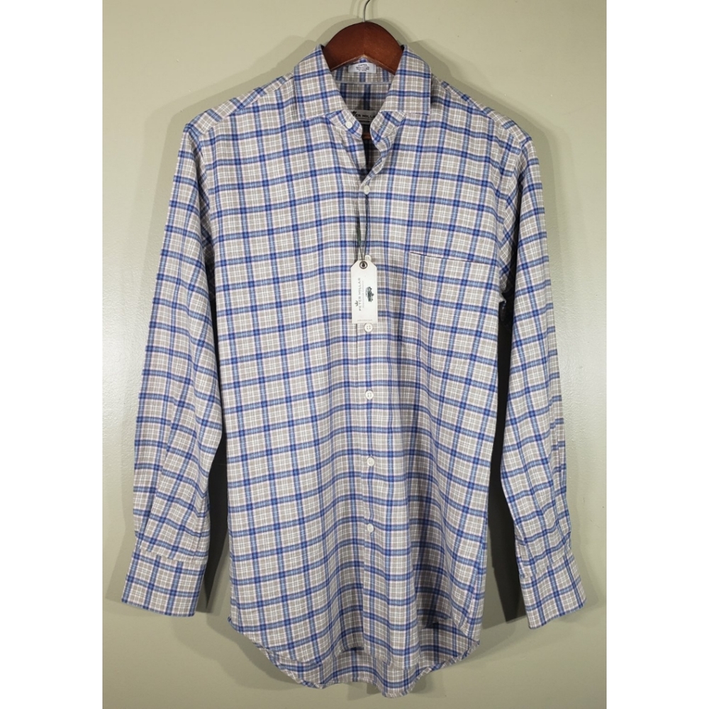 NWT Peter Millar Cotton Flannel Mountainside Shirt